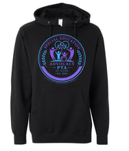 Load image into Gallery viewer, PTA Hoodies Purple/Blue Logo
