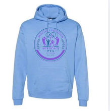 Load image into Gallery viewer, PTA Hoodies Purple/Blue Logo
